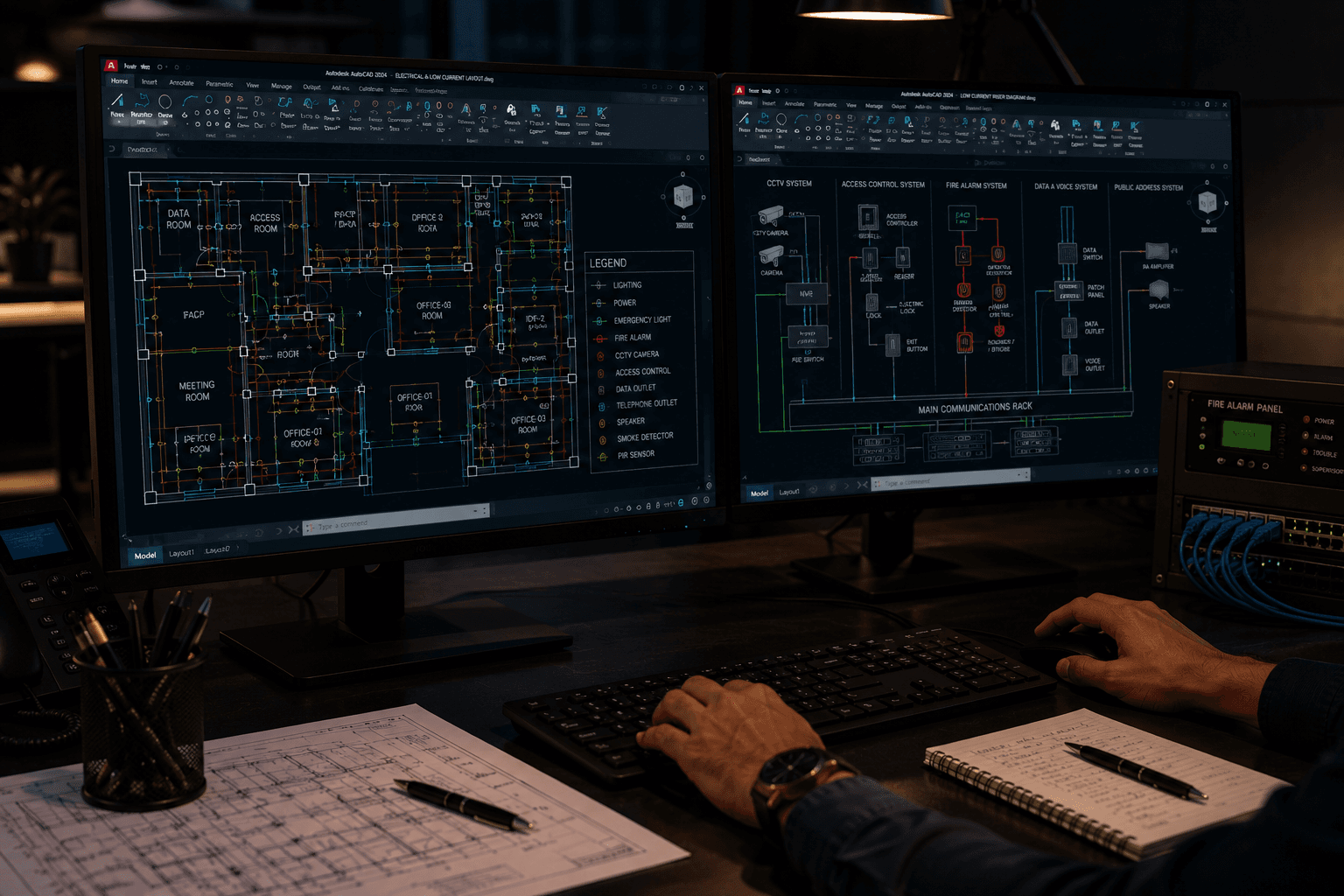 Electrical engineering drawings and documentation